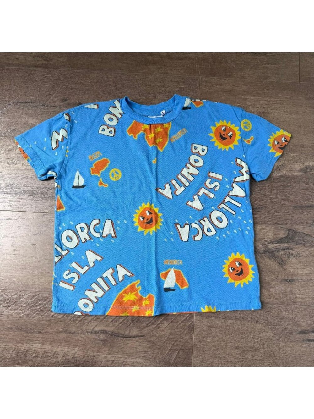 3Y(runs huge like 5Y+) Fresh Dinosaurs Mallorca Tee